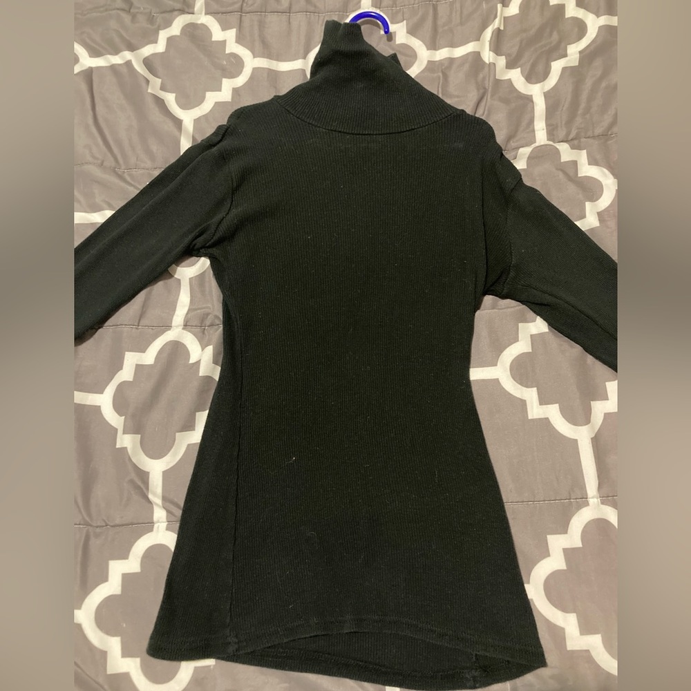 Long Sleeved Black Turtleneck Shirt